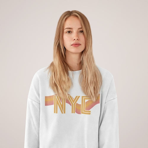 NYC Retro 70's Women's Vintage Sweatshirt