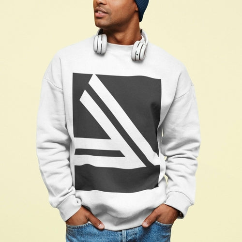 Double Slanted Logo Crewneck Sweatshirt - Men's Premium
