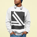 Double Slanted Logo Crewneck Sweatshirt - Men's Premium
