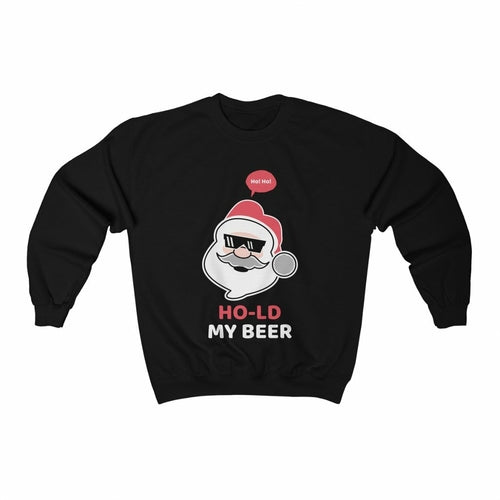 Ho Ho Ho Santa Beer Christmas Sweatshirt - Fun Festive