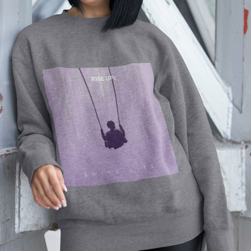 Purple Logo Women's Sweatshirt - Premium Crewneck