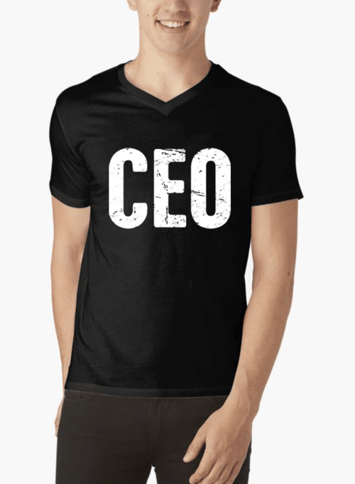 CEO V-Neck T-Shirt - Entrepreneur