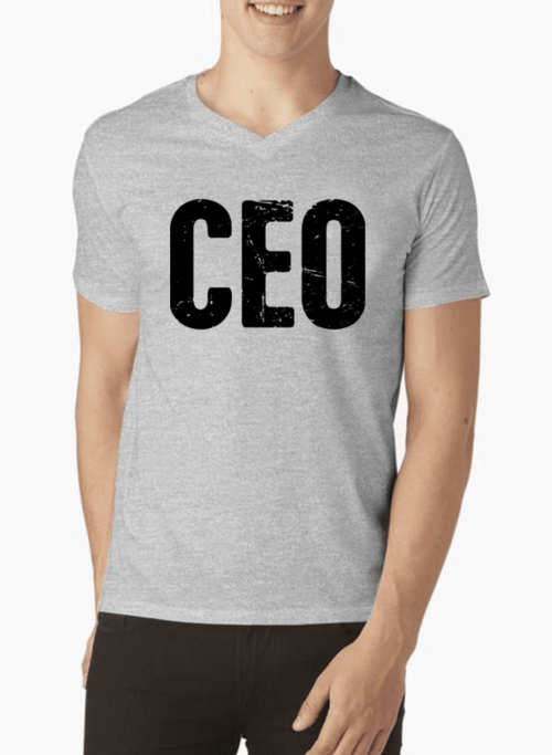 CEO V-Neck T-Shirt - Entrepreneur