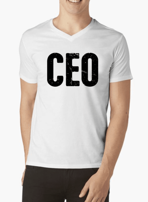 CEO V-Neck T-Shirt - Entrepreneur