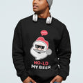 Ho Ho Ho Santa Beer Christmas Sweatshirt - Fun Festive